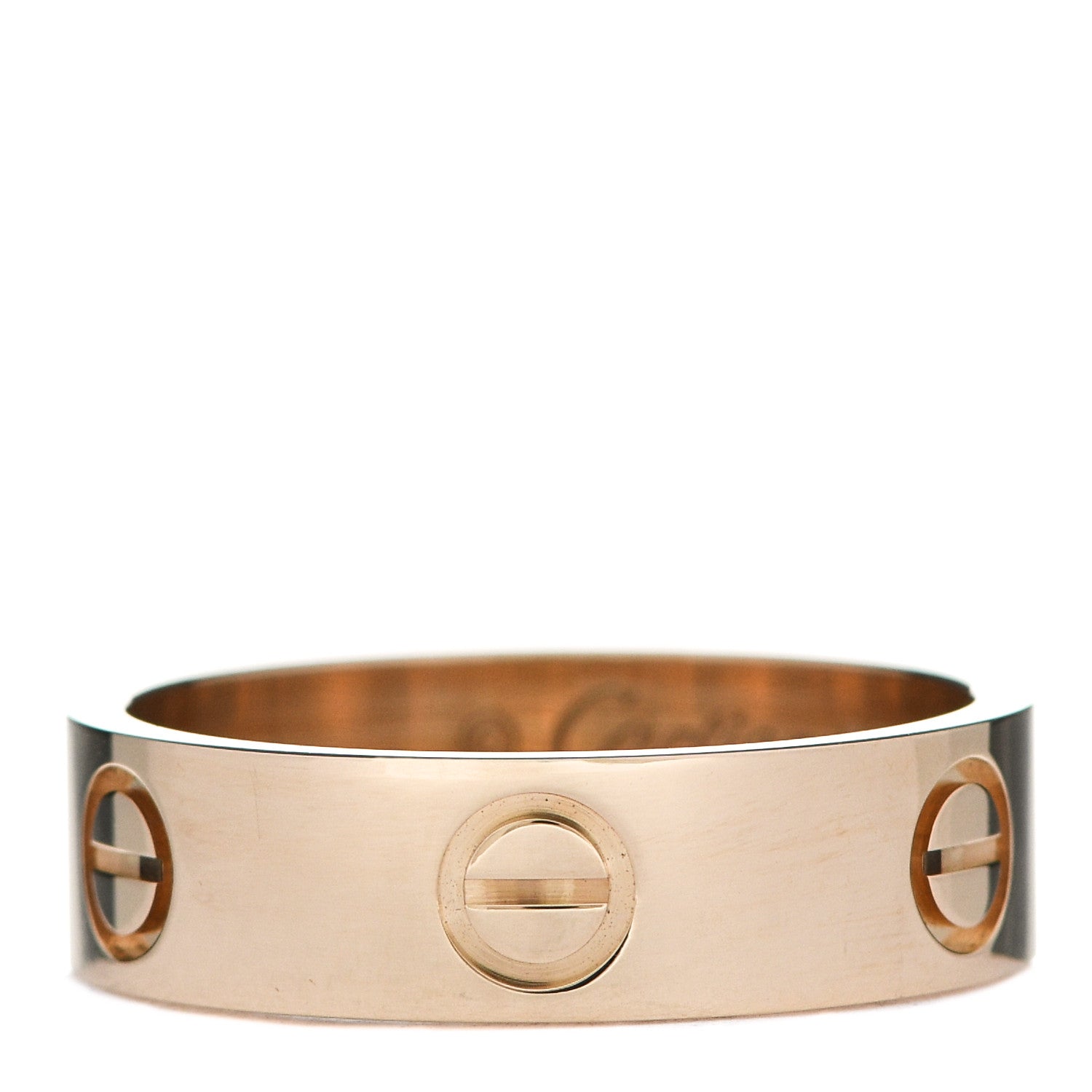 Cartier 18K Yellow Gold 5.5mm LOVE Ring 55 7.25 1 of 5