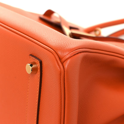Hermes Epsom Birkin 35 Orange 10 of 12