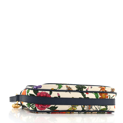 Gucci Canvas Flora Floral Shoulder Bag White Blue Agata Mulitcolor 4 of 14