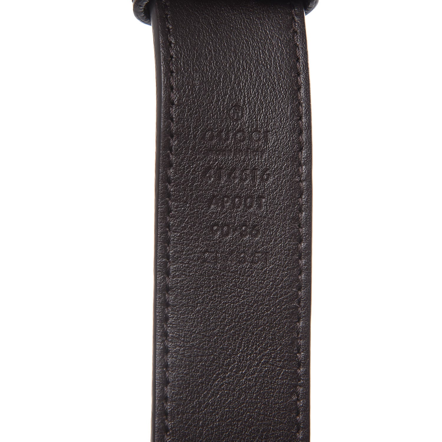 Gucci Moon Calfskin Double G 30mm Belt 90 36 Dark Cocoa 6 of 7