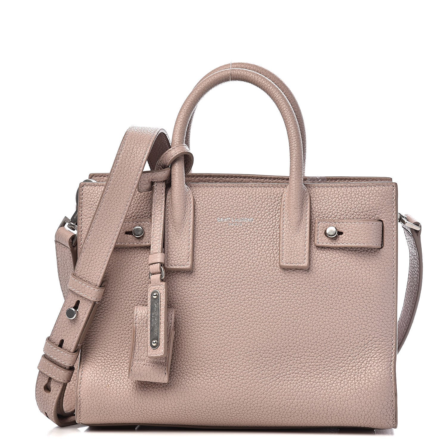 Saint Laurent Grained Calfskin Nano Sac De Jour Souple Nude 1 of 17