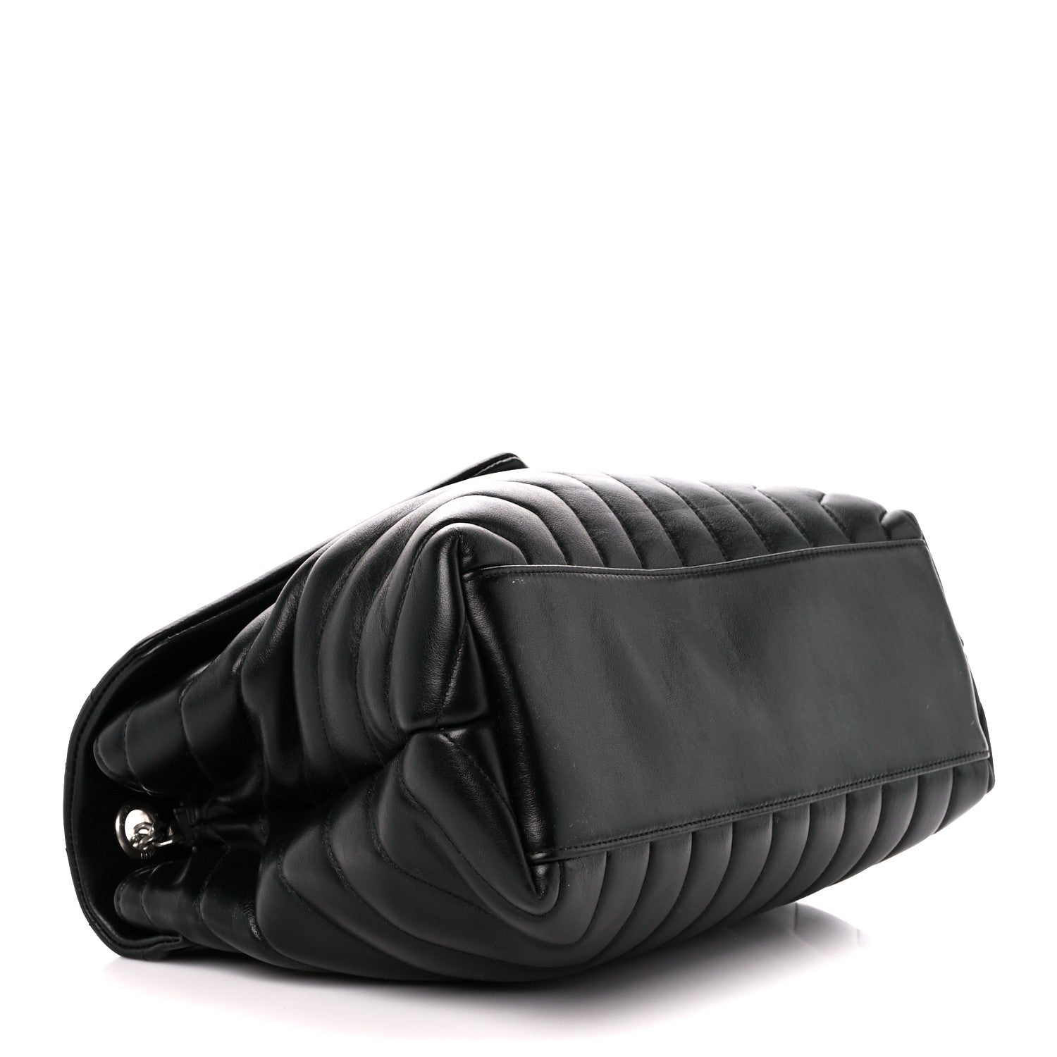 Saint Laurent Calfskin Y Quilted Monogram Medium Loulou Chain Satchel Black 4 of 11