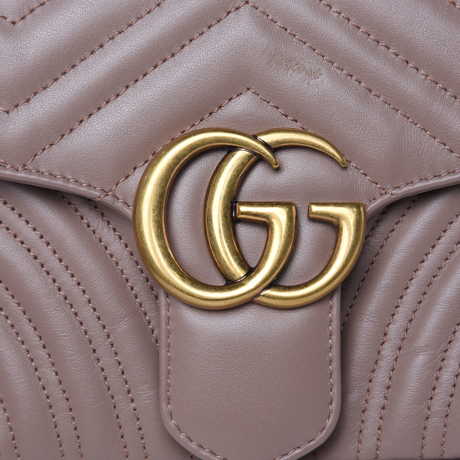 Gucci Calfskin Matelasse Small GG Marmont Shoulder Bag Porcelain Rose 11 of 11