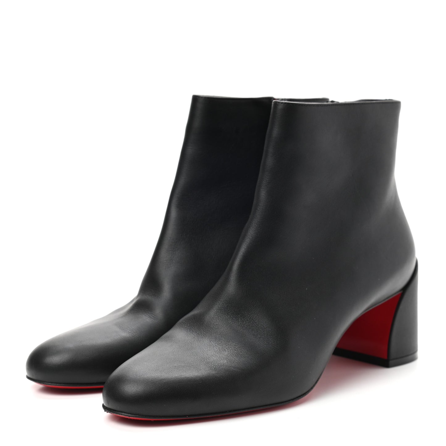 Calfskin Turela 55 Ankle Boots 38.5 Black