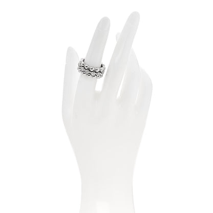Chanel 18K White Gold Diamond Set of 3 Stacking Ring 54 7 / 53 6.5 2 of 6