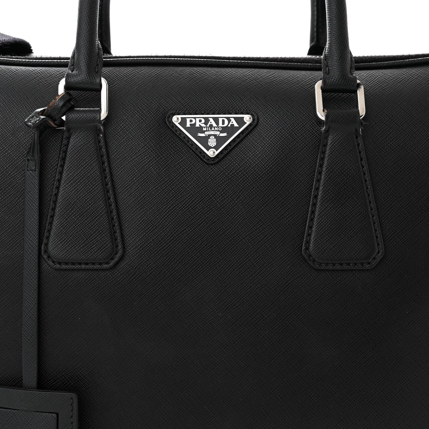 Saffiano Travel Briefcase Black