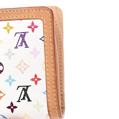 Louis Vuitton Monogram Multicolor French Purse Wallet White 12 of 13