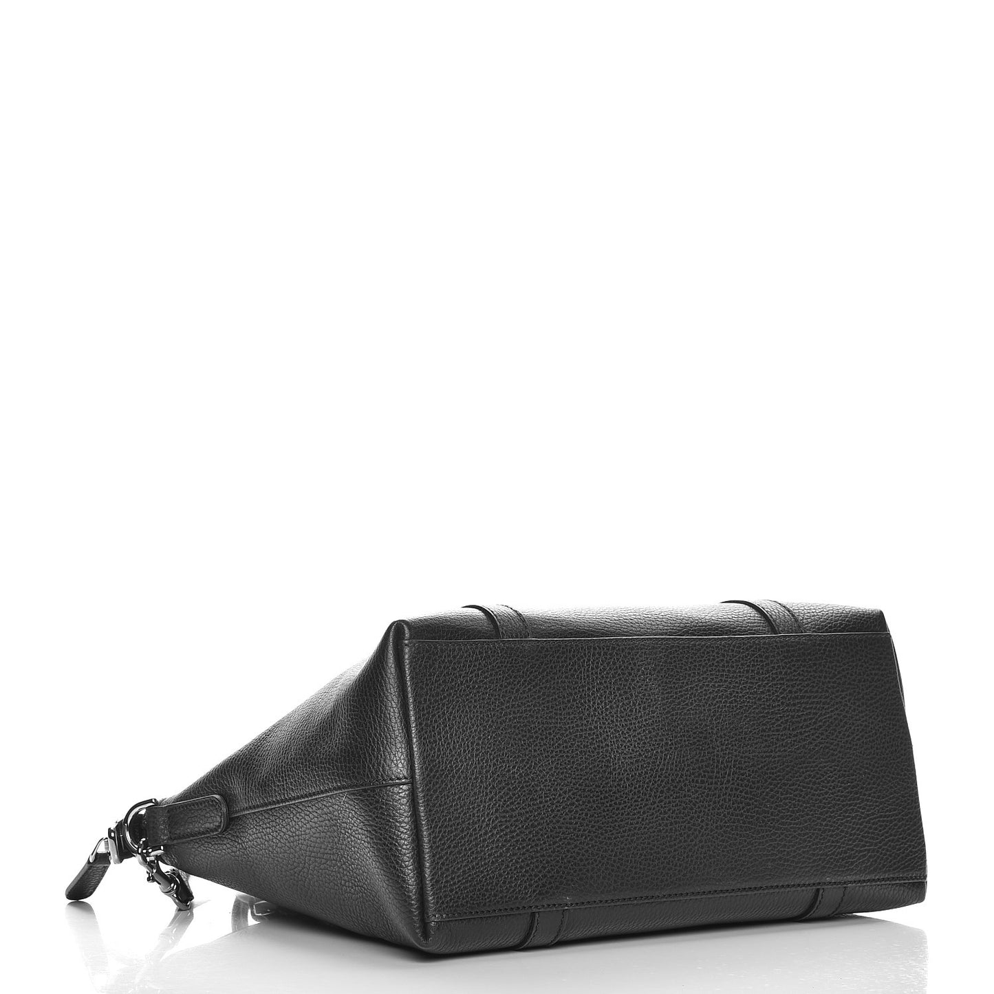 Pebbled Calfskin Medium GG Charm Dome Satchel Black