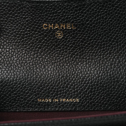 Chanel Caviar Quilted Flap Card Holder Black 6 of 8