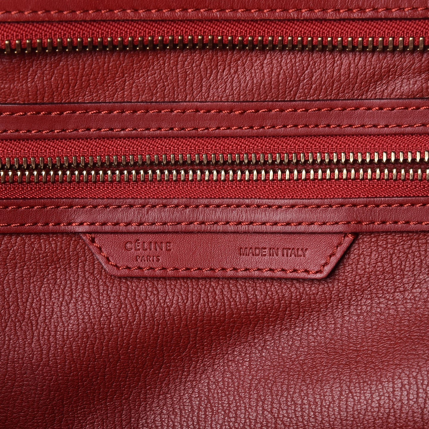 Smooth Calfskin Mini Luggage Red