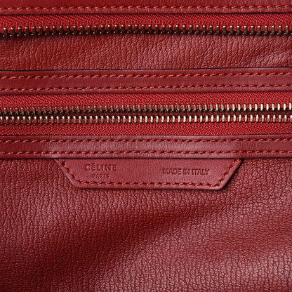 Celine Smooth Calfskin Mini Luggage Red 6 of 9