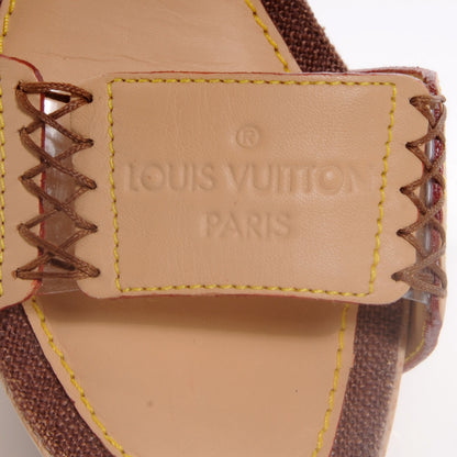 Louis Vuitton Wooden Leather Sandals 36.5 5 of 7
