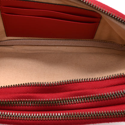 Gucci Calfskin Matelasse Mini GG Marmont Chain Crossbody Bag Hibiscus Red 5 of 12