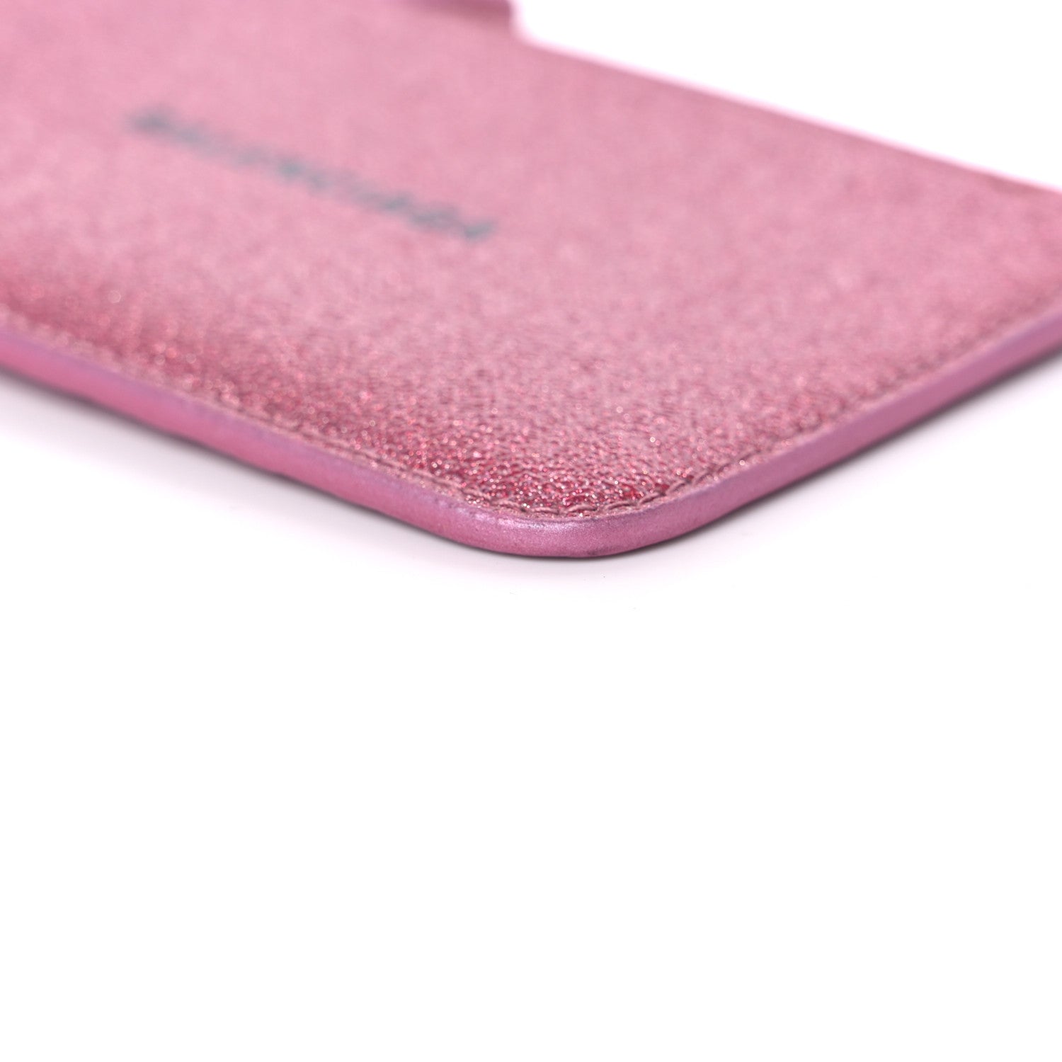 Balenciaga Sparkling Fabric Logo Large Cash Long Coin Card Holder Sweet Pink Black 8 of 8