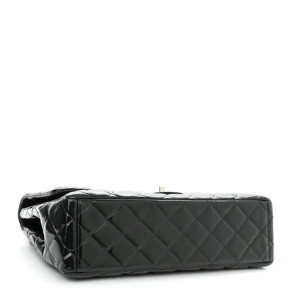 Chanel Patent Quilted Maxi Single Flap Blue 4 of 10