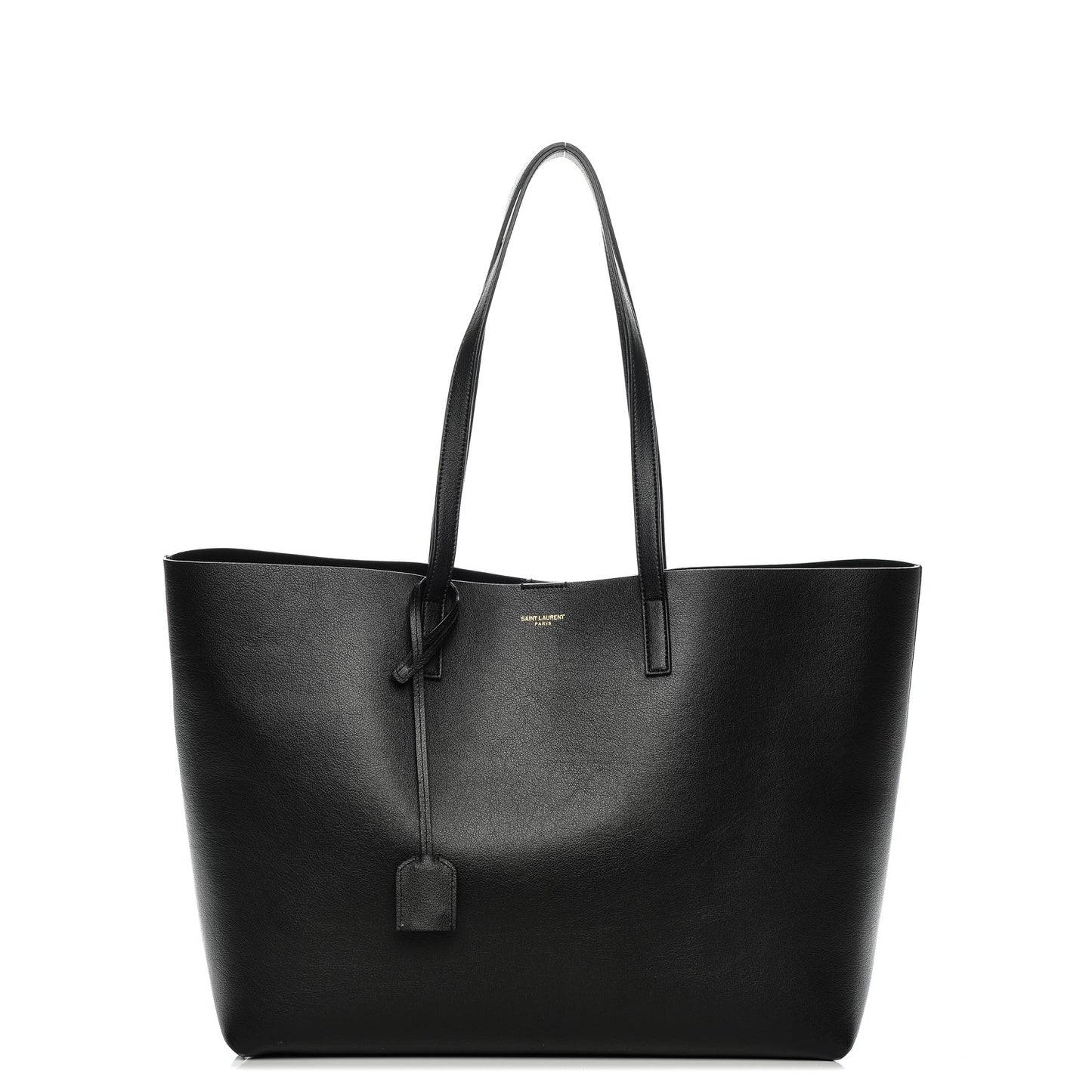 Calfskin Large Shopping Tote Black