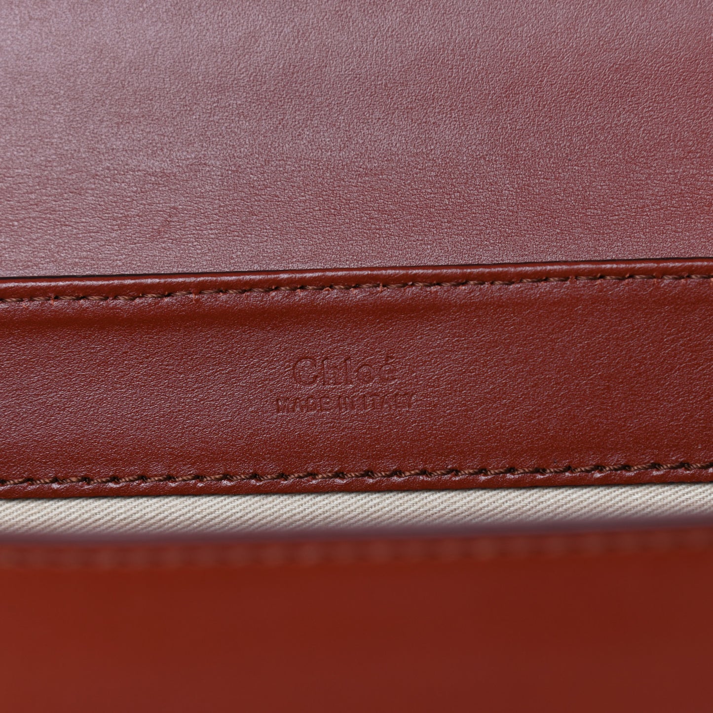 Calfskin Small C Double Carry Sepia Brown