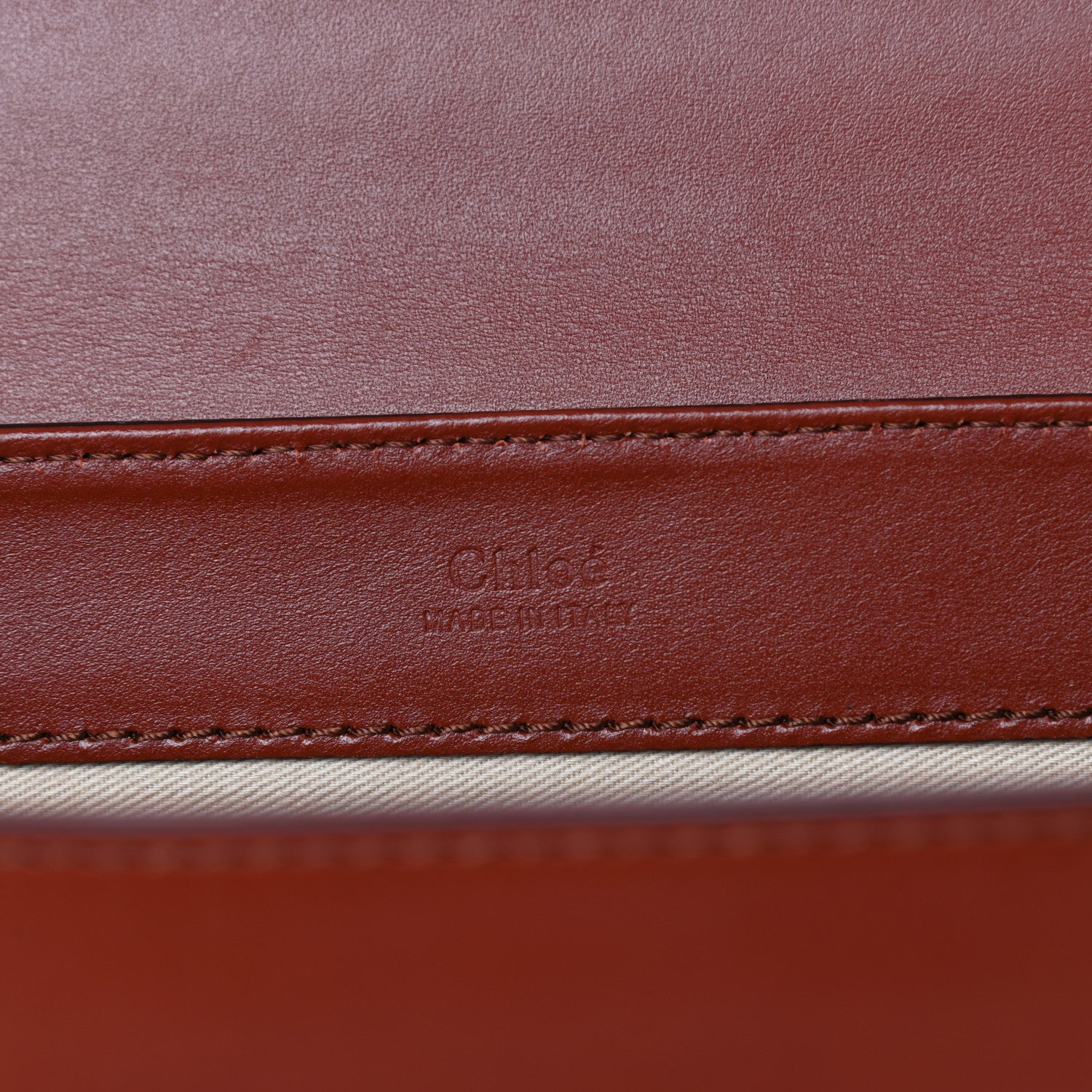 Chloe Calfskin Small C Double Carry Sepia Brown 8 of 10