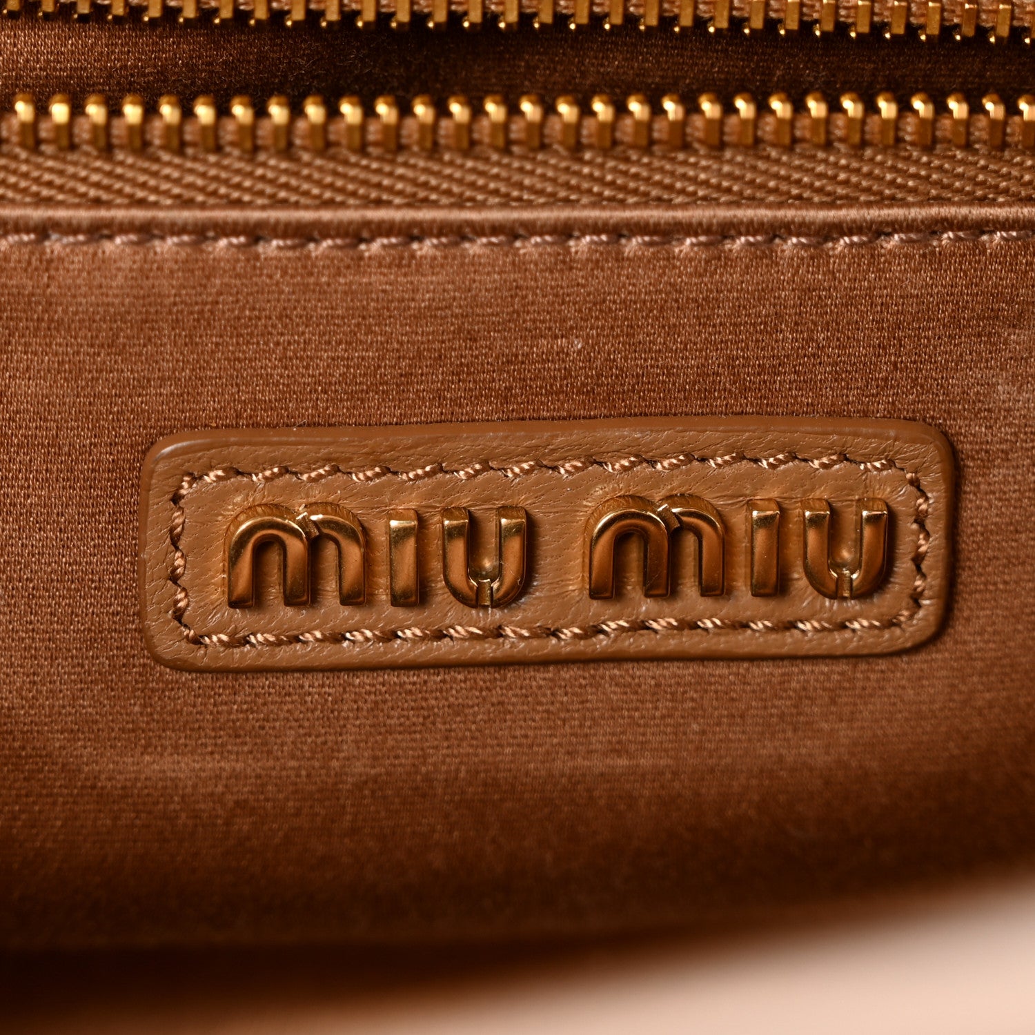 Miu Miu Nappa Matelasse Large Arcadie Top Handle Bag Caramel Caramel 6 of 11