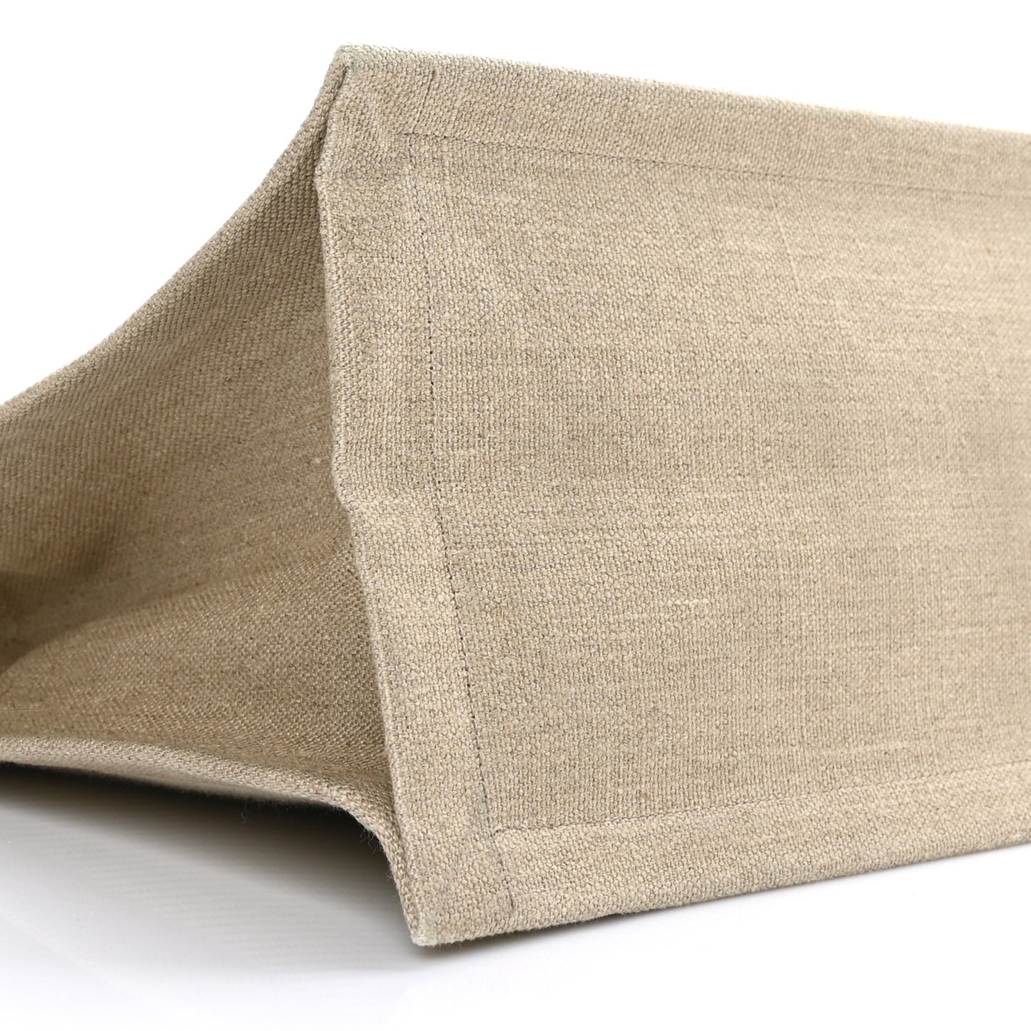 Linen Calfskin Small Rive Gauche Tote Beige Sea Salt