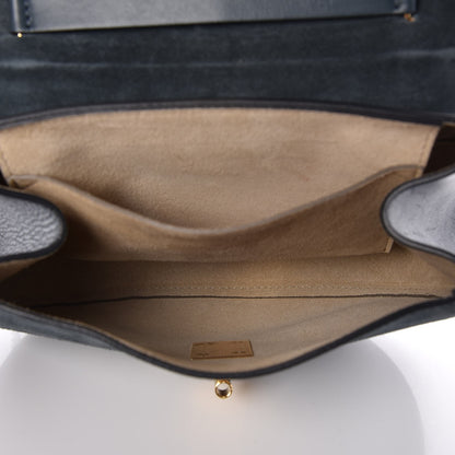 Chloe Suede Smooth Calfskin Drew Shoulder Bag Silver Blue 5 of 7