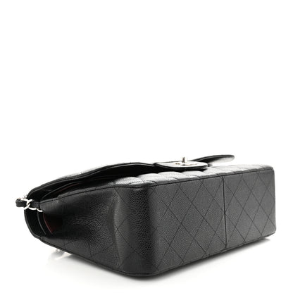 Chanel Caviar Quilted Jumbo Double Flap Black 4 of 10