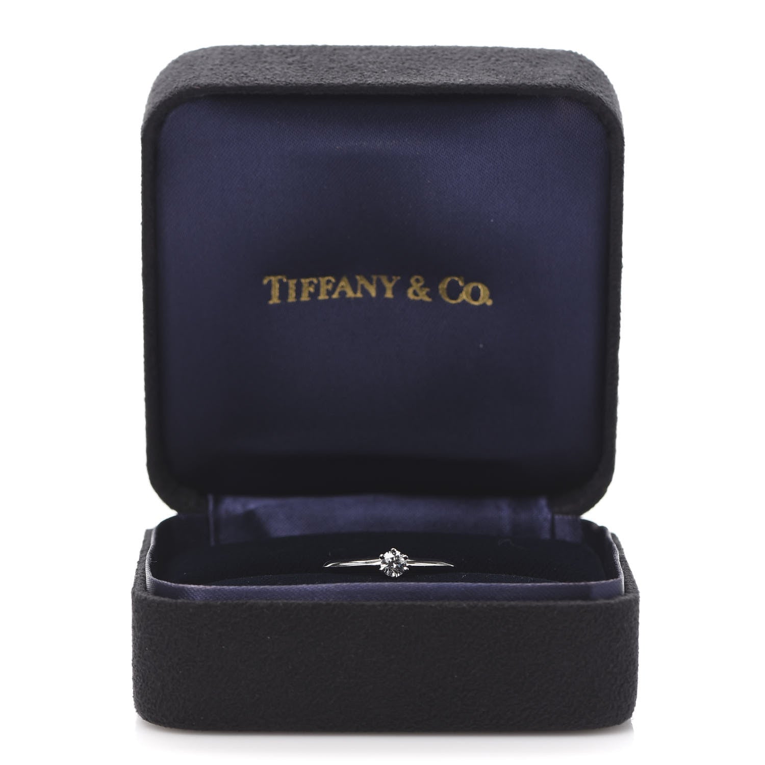 Tiffany Platinum Diamond .19ct Solitaire Engagement Ring 51 5.75 6 of 6