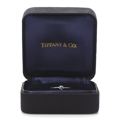 Tiffany Platinum Diamond .19ct Solitaire Engagement Ring 51 5.75 6 of 6