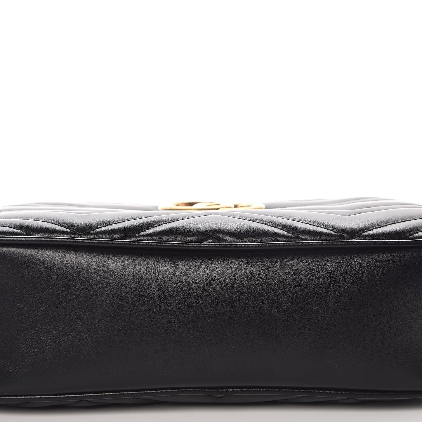 Calfskin Matelasse Small GG Marmont Chain Shoulder Bag Black
