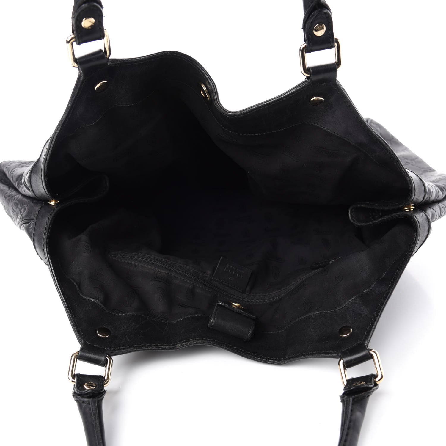 Gucci Guccissima Large Sukey Tote Black 5 of 17