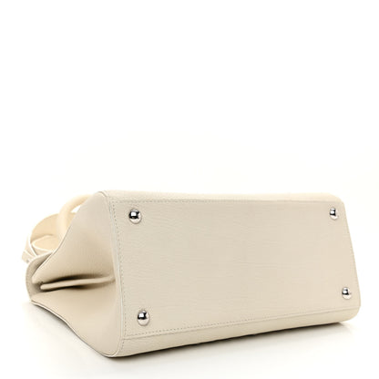 Delvaux Crispy Calfskin MM Brillant Satchel Ivory 4 of 9