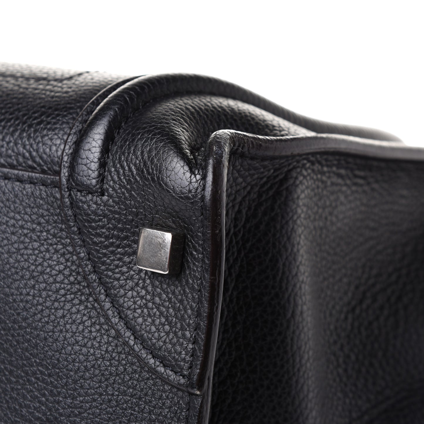 Drummed Calfskin Mini Luggage Black