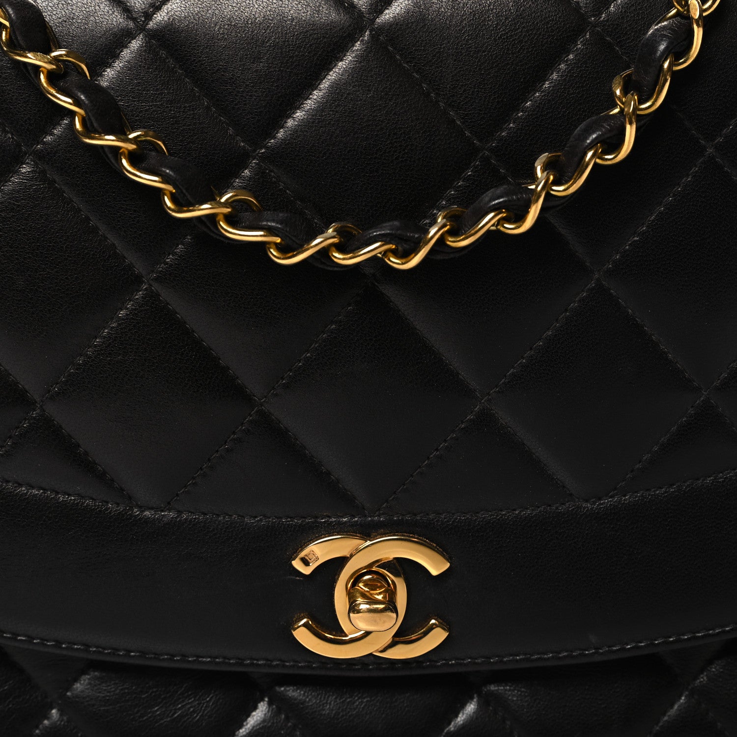 Chanel Lambskin Quilted Medium Single Flap Black 8 of 11