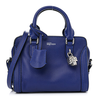 Alexander McQueen Pebbled Calfskin Mini Padlock Ultramarine 1 of 9