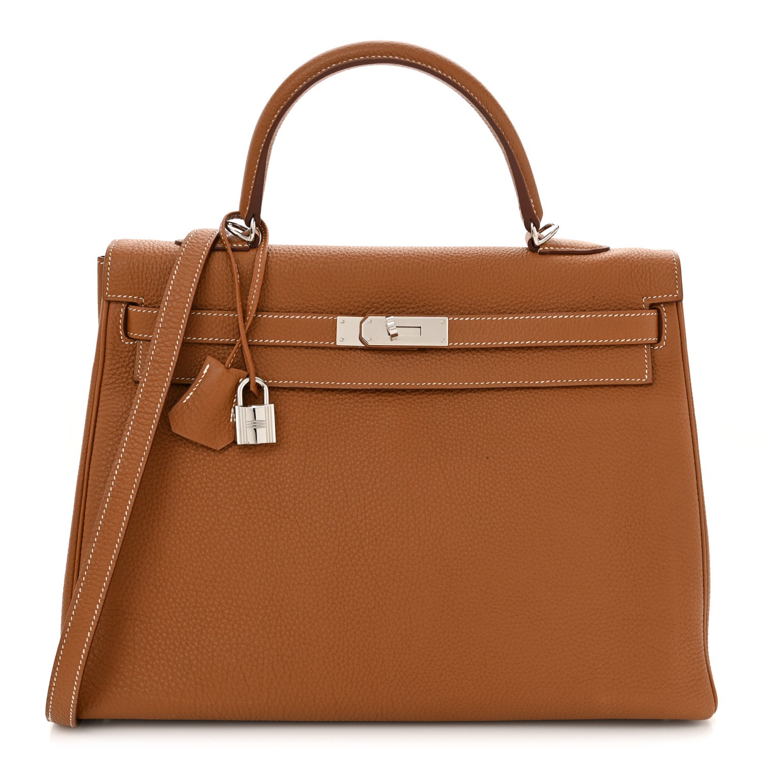 Hermes Togo Kelly Retourne 35 Gold 1 of 10