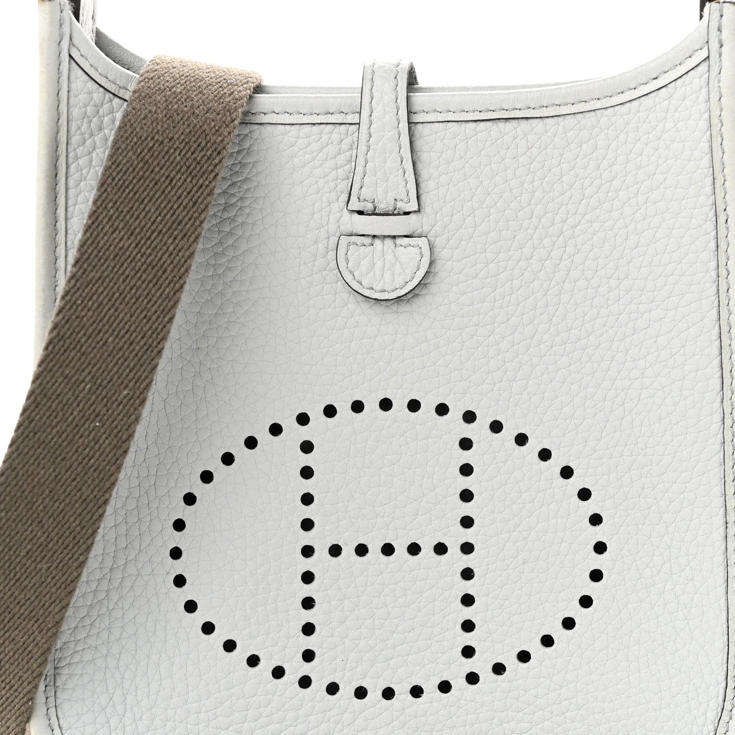 Hermes Taurillon Clemence Evelyne TPM Bleu Pale Gris Etain 8 of 11