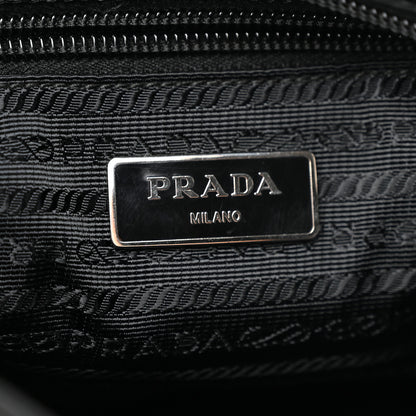 Prada Nylon Vela Flat Messenger Bag Black 6 of 10