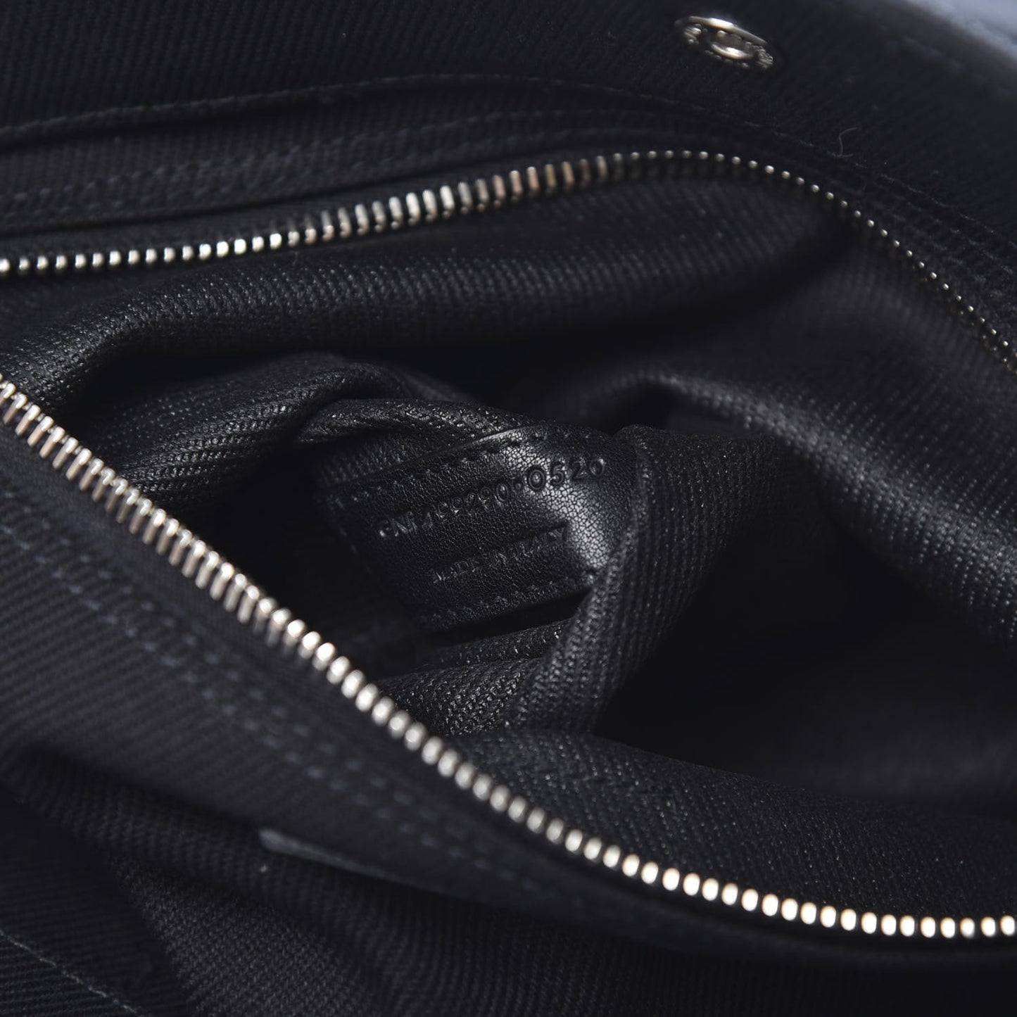 Linen Calfskin Rive Gauche Tote Black