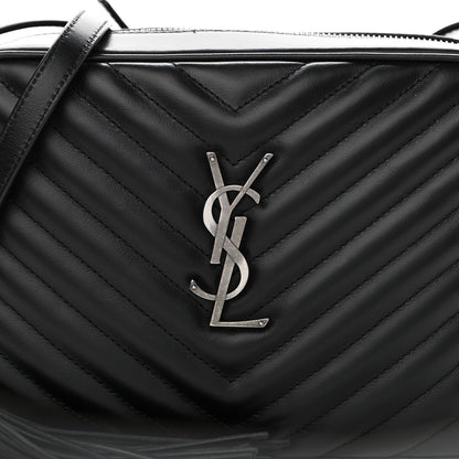 Saint Laurent Calfskin Matelasse Monogram Lou Camera Bag Black 8 of 10