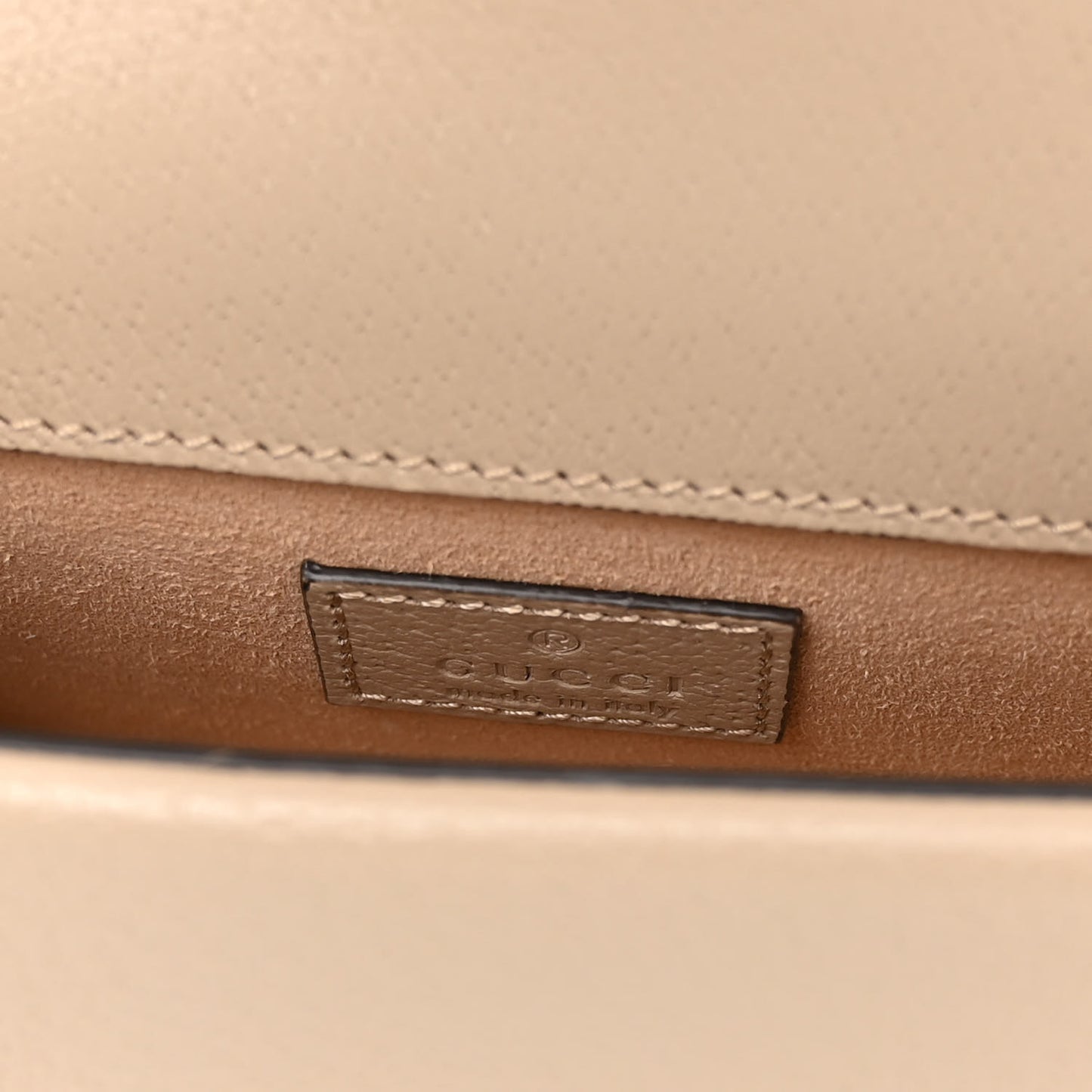GG Supreme Monogram Textured Dollar Calfskin Super Mini Dionysus Shoulder Bag Beige Mystic White Oatmeal