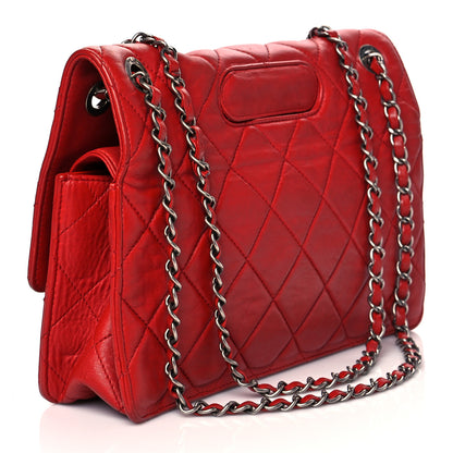 Chanel Washed Lambskin Jumbo Take Away Flap Red 2 of 9