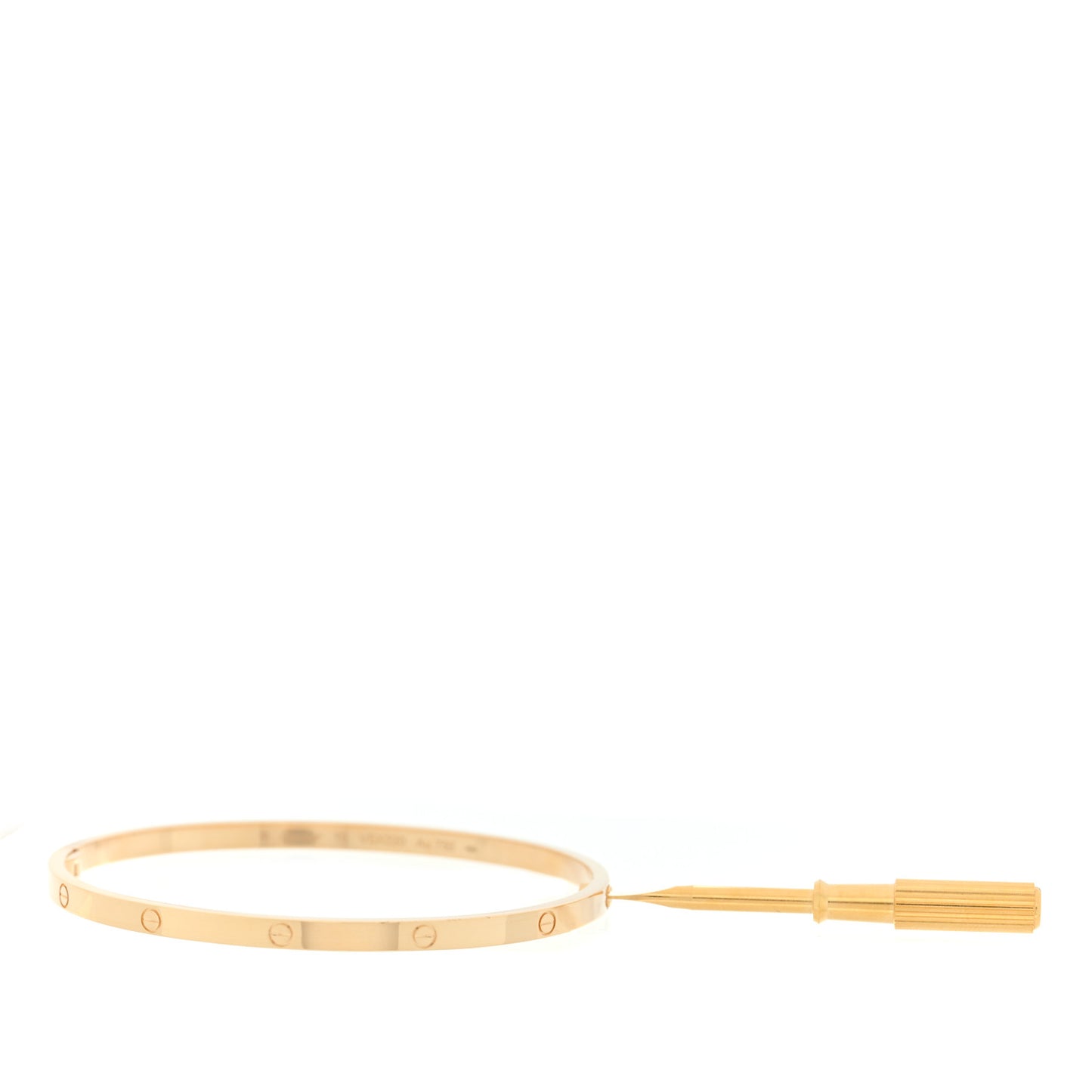 18K Yellow Gold Small LOVE Bracelet 19