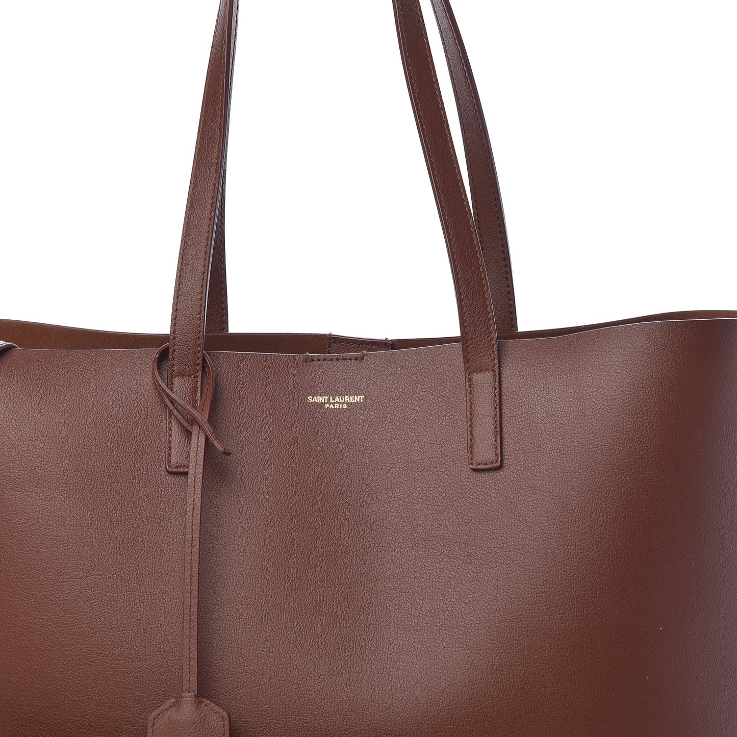 Calfskin Large Shopping Tote Old Brandy