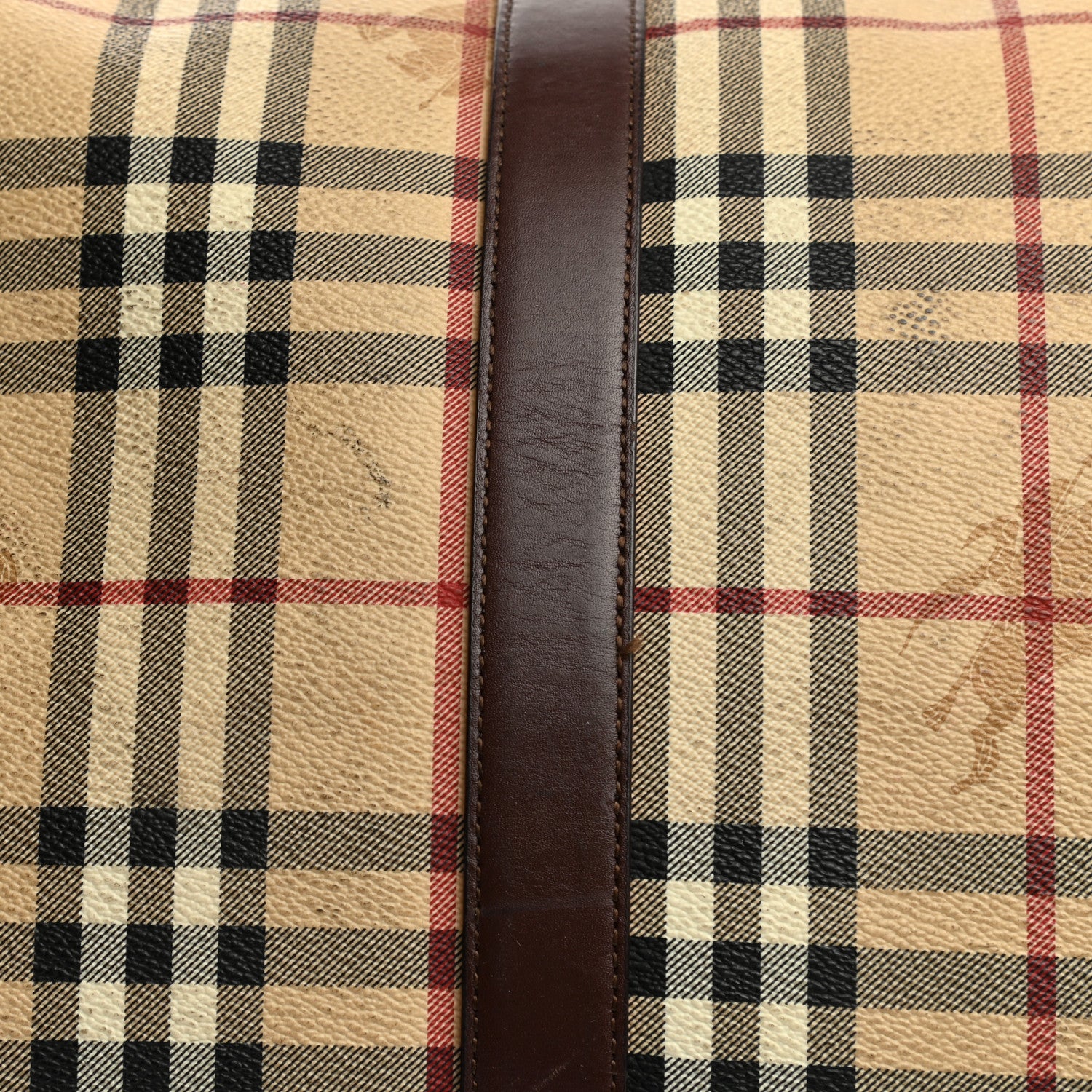 Burberry Haymarket Check Duffle Bag Brown 8 of 15