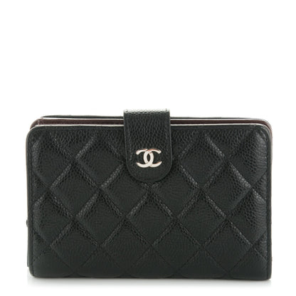 Chanel Caviar Quilted Zipped Pocket Wallet Black 1 of 8