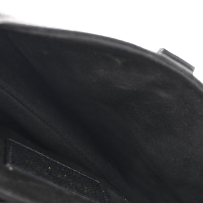 Christian Dior Grained Calfskin Mini Saddle Bag Black 5 of 11