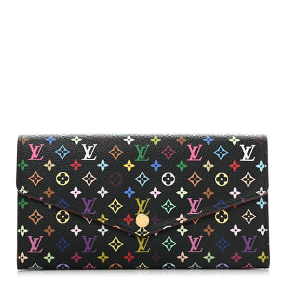 Louis Vuitton Monogram Multicolor Sarah Wallet NM Black Grenade 1 of 8