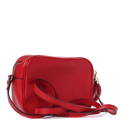 Gucci Pebbled Calfskin Small Soho Disco Bag Vibrant Red 2 of 14