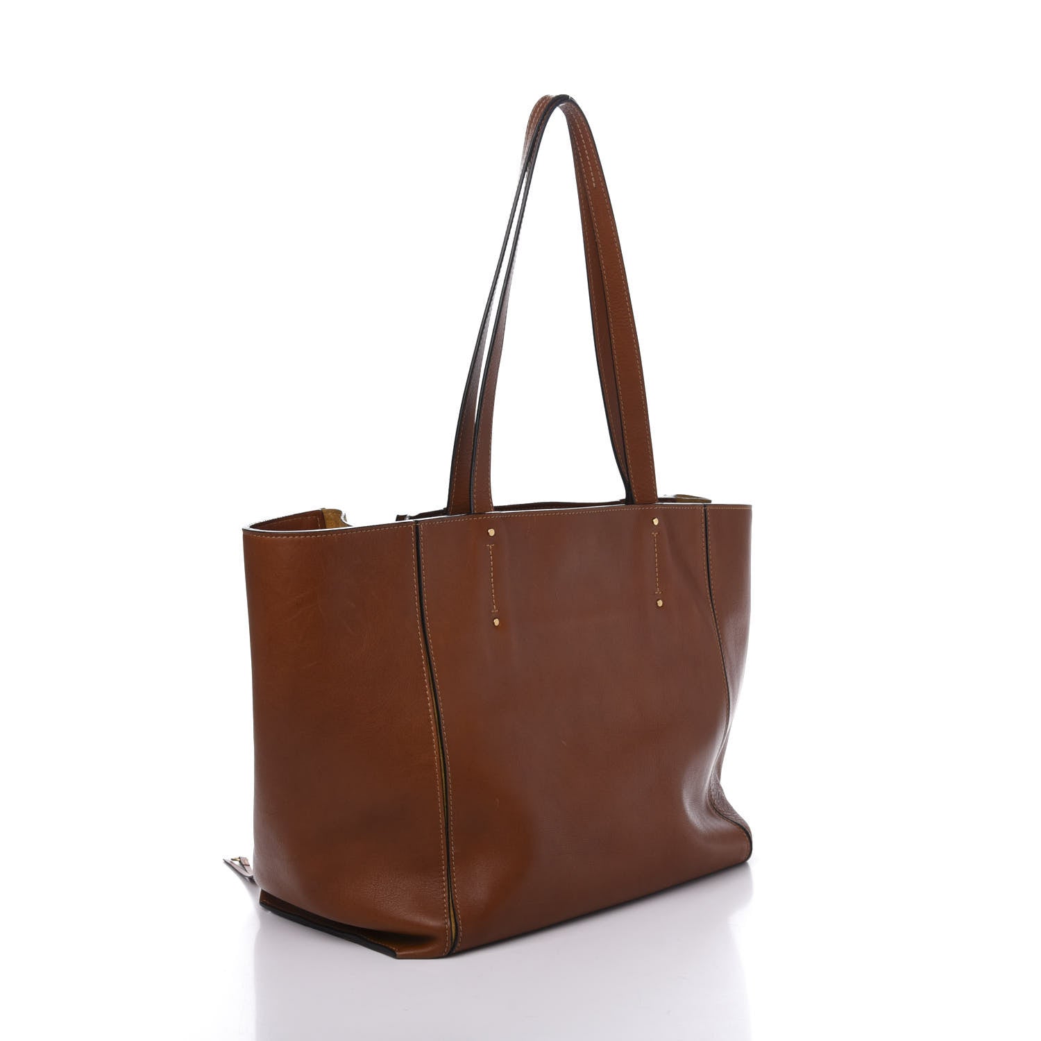 Chloe Smooth Calfskin Medium Milo Shopping Tote Caramel 3 of 17