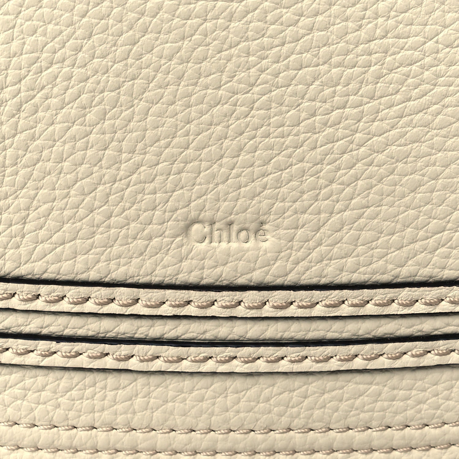 Chloe Raffia Small Grain Calfskin Medium Marcie Basket White 6 of 11